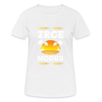 Zrce Modus - Frauen T-Shirt atmungsaktiv - Weiß - Vorne - AI Model Female 172 dark (172cm)