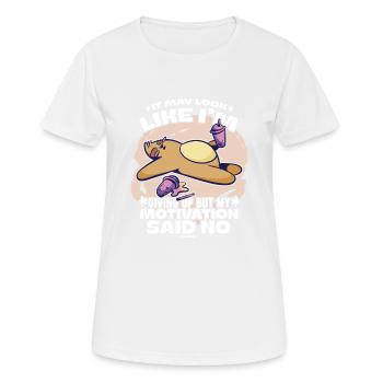 Motivation - T-shirt respirant Femme - blanc - Devant - AI Model Female 172 dark (172cm)