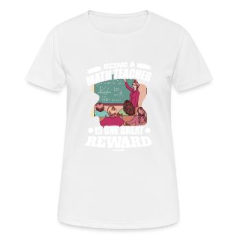 Mathematics - Women's Breathable T-Shirt - white - Front - AI Model Female 172 dark (172cm)