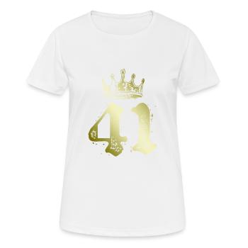 41 Couronne numérique - T-shirt respirant Femme - blanc - Devant - AI Model Female 172 dark (172cm)