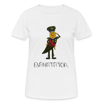 Banatator - Frauen T-Shirt atmungsaktiv - Weiß - Vorne - AI Model Female 172 dark (172cm)