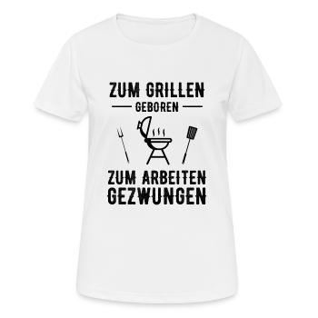 Grillen Spruch Sommerzeit - Frauen T-Shirt atmungsaktiv - Weiß - Vorne - AI Model Female 172 dark (172cm)