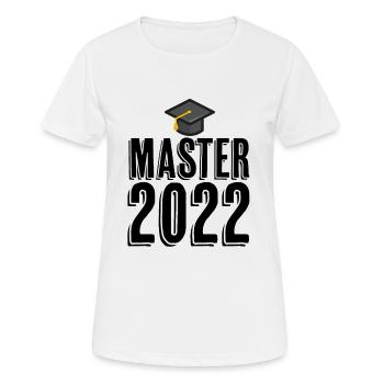 Master 2022 Diplôme - T-shirt respirant Femme - blanc - Devant - AI Model Female 172 dark (172cm)