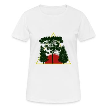 Arbre - T-shirt respirant Femme - blanc - Devant - AI Model Female 172 dark (172cm)
