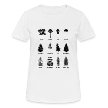 Arbre - T-shirt respirant Femme - blanc - Devant - AI Model Female 172 dark (172cm)