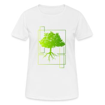 Arbre - T-shirt respirant Femme - blanc - Devant - AI Model Female 172 dark (172cm)