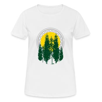 Baum - Frauen T-Shirt atmungsaktiv - Weiß - Vorne - AI Model Female 172 dark (172cm)