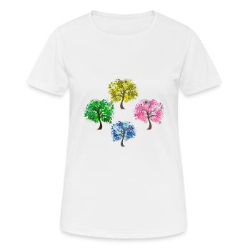 Tree - Women's Breathable T-Shirt - white - Front - AI Model Female 172 dark (172cm)