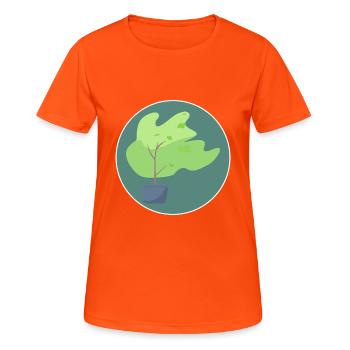 Tree - Women's Breathable T-Shirt - neon orange - Front - AI Model Female 172 dark (172cm)