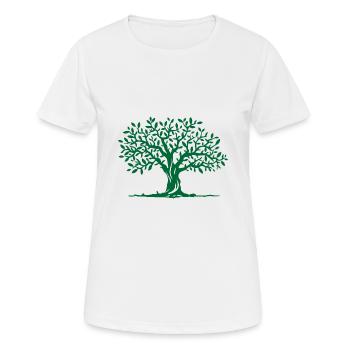 Arbre - T-shirt respirant Femme - blanc - Devant - AI Model Female 172 dark (172cm)
