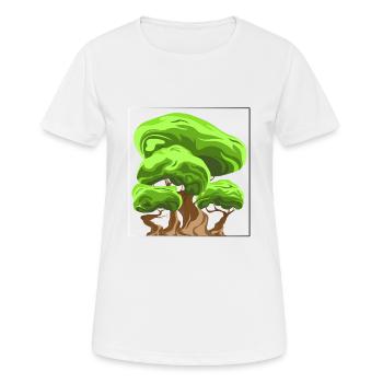 Arbre - T-shirt respirant Femme - blanc - Devant - AI Model Female 172 dark (172cm)