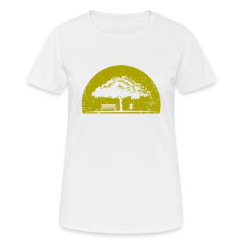 Baum - Frauen T-Shirt atmungsaktiv - Weiß - Vorne - AI Model Female 172 dark (172cm)