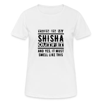 Shisha - Frauen T-Shirt atmungsaktiv - Weiß - Vorne - AI Model Female 172 dark (172cm)