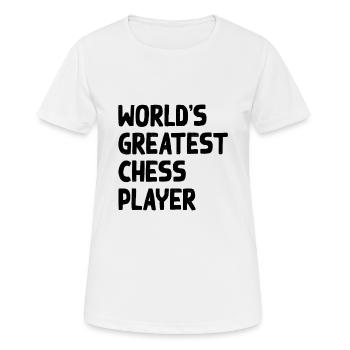 World's Greatest Chess Player - Frauen T-Shirt atmungsaktiv - Weiß - Vorne - AI Model Female 172 dark (172cm)