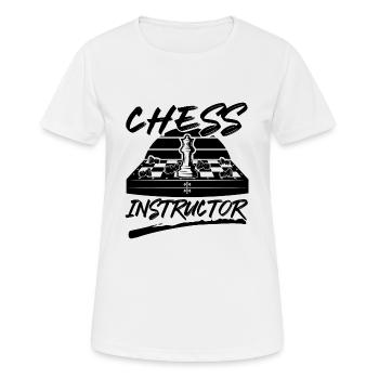 Chess Instructor Funny Chess Player Quotes - Frauen T-Shirt atmungsaktiv - Weiß - Vorne - AI Model Female 172 dark (172cm)