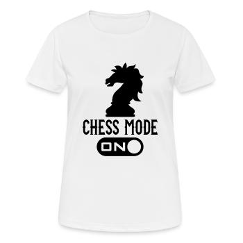 Chess Mode On Funny Chess Player Quotes - Frauen T-Shirt atmungsaktiv - Weiß - Vorne - AI Model Female 172 dark (172cm)