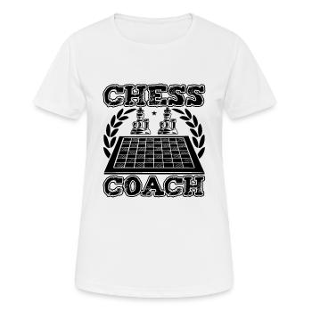 Chess Coach Funny Chess Quotes - Frauen T-Shirt atmungsaktiv - Weiß - Vorne - AI Model Female 172 dark (172cm)