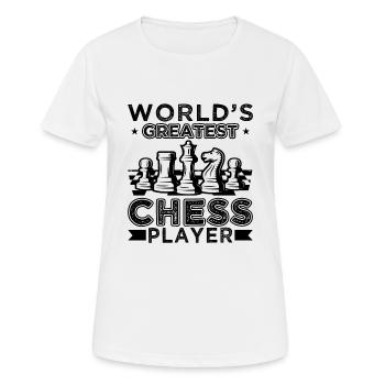 World's Greatest Chess Player - Frauen T-Shirt atmungsaktiv - Weiß - Vorne - AI Model Female 172 dark (172cm)