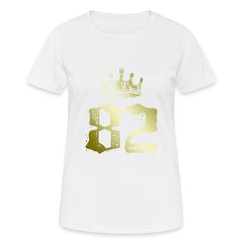 82 Couronne numérique - T-shirt respirant Femme - blanc - Devant - AI Model Female 172 dark (172cm)