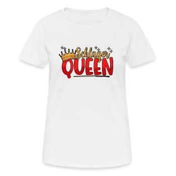 Schlager Reine Krone Schlagerparty Femmes Schlager - T-shirt respirant Femme - blanc - Devant - AI Model Female 172 dark (172cm)