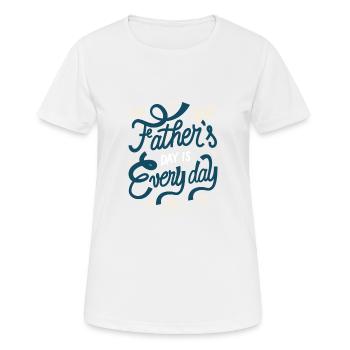 Vatertag Vatertag Geschenk Inspiration speichern M - Frauen T-Shirt atmungsaktiv - Weiß - Vorne - AI Model Female 172 dark (172cm)