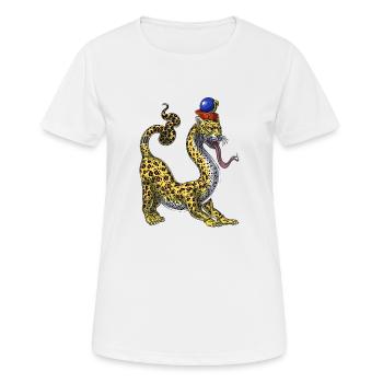 Mythologie égyptienne antique Serpopard - T-shirt respirant Femme - blanc - Devant - AI Model Female 172 dark (172cm)