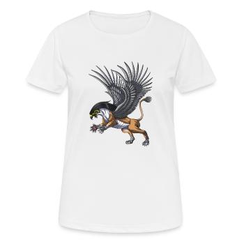 Mythologie égyptienne antique Divinité Hiéragasphinx - T-shirt respirant Femme - blanc - Devant - AI Model Female 172 dark (172cm)
