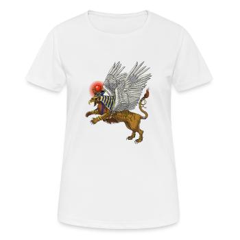 Altägyptische Mythologie Griffin - Frauen T-Shirt atmungsaktiv - Weiß - Vorne - AI Model Female 172 dark (172cm)