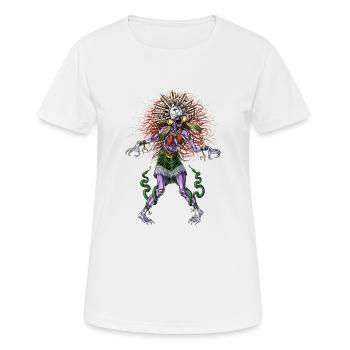 Mythologie aztèque Divinité Tzitzimitl - T-shirt respirant Femme - blanc - Devant - AI Model Female 172 dark (172cm)