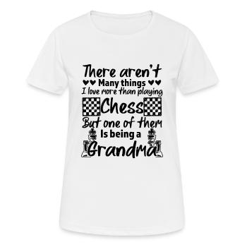 Being A Mom Playing Chess Funny Chess Lover Quotes - Frauen T-Shirt atmungsaktiv - Weiß - Vorne - AI Model Female 172 dark (172cm)