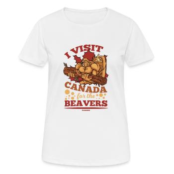 Canada - T-shirt respirant Femme - blanc - Devant - AI Model Female 172 dark (172cm)