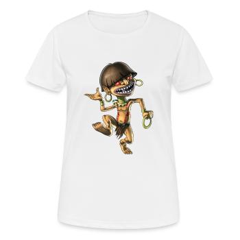Aztekisches Fabelwesen Chaneque - Frauen T-Shirt atmungsaktiv - Weiß - Vorne - AI Model Female 172 dark (172cm)