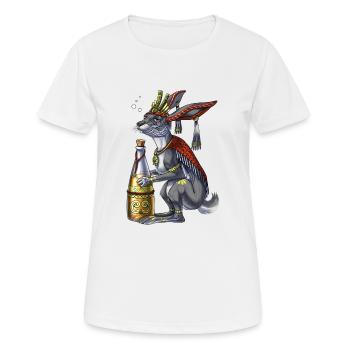 Créature aztèque Centzon - T-shirt respirant Femme - blanc - Devant - AI Model Female 172 dark (172cm)