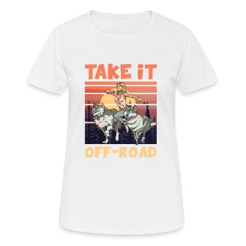 Prenez-le OFF-ROAD Trailrunning Wolfpack - T-shirt respirant Femme - blanc - Devant - AI Model Female 172 dark (172cm)