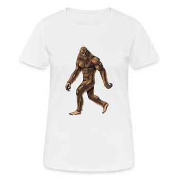 Kryptische Kreatur Bigfoot - Frauen T-Shirt atmungsaktiv - Weiß - Vorne - AI Model Female 172 dark (172cm)