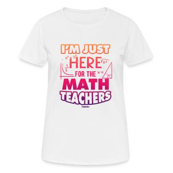 Mathématiques - T-shirt respirant Femme - blanc - Devant - AI Model Female 172 dark (172cm)