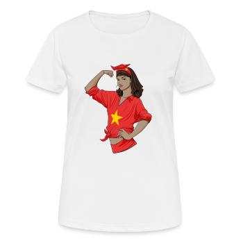 Vietnamese Girl Unbreakable Vietnamese Heritage - Women's Breathable T-Shirt - white - Front - AI Model Female 172 dark (172cm)