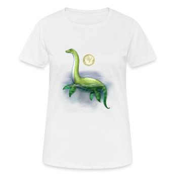 Loch Ness Monster - Frauen T-Shirt atmungsaktiv - Weiß - Vorne - AI Model Female 172 dark (172cm)
