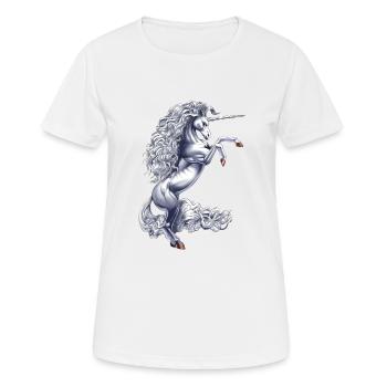 Mythisches magisches Einhorn - Frauen T-Shirt atmungsaktiv - Weiß - Vorne - AI Model Female 172 dark (172cm)