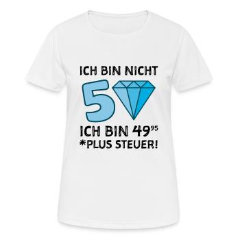 50 Jahre Glückwunsch Gratulieren - Frauen T-Shirt atmungsaktiv - Weiß - Vorne - AI Model Female 172 dark (172cm)