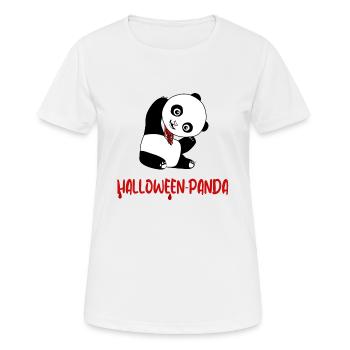 Panda d’Halloween - T-shirt respirant Femme - blanc - Devant - AI Model Female 172 dark (172cm)