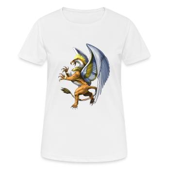 Griechische Mythologie Kreatur Griffin - Frauen T-Shirt atmungsaktiv - Weiß - Vorne - AI Model Female 172 dark (172cm)