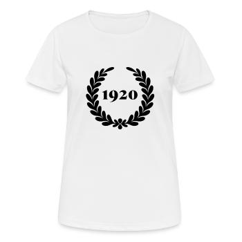 Lustiger Geburtstag seit 1920 - Frauen T-Shirt atmungsaktiv - Weiß - Vorne - AI Model Female 172 dark (172cm)