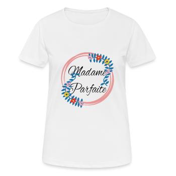 perfect madam - Women's Breathable T-Shirt - white - Front - AI Model Female 172 dark (172cm)
