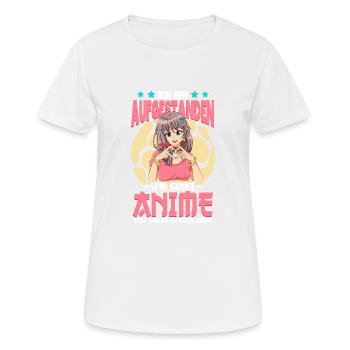 Anime Spruch Weeb Otaku - Frauen T-Shirt atmungsaktiv - Weiß - Vorne - AI Model Female 172 dark (172cm)