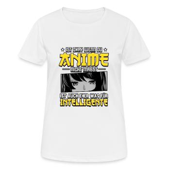 Anime Spruch Weeb Otaku - Frauen T-Shirt atmungsaktiv - Weiß - Vorne - AI Model Female 172 dark (172cm)