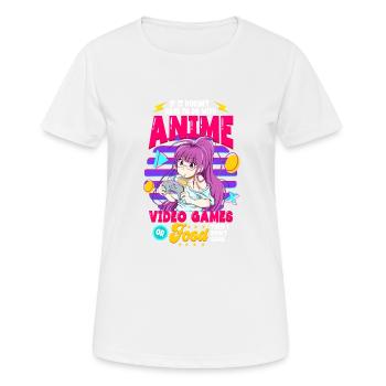 Anime Spruch Weeb Otaku - Frauen T-Shirt atmungsaktiv - Weiß - Vorne - AI Model Female 172 dark (172cm)