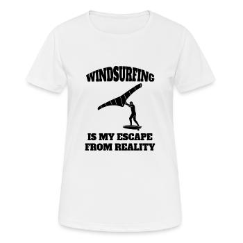 Windsurfer Kitesurfer Surf Windsurfing Cadeau - T-shirt respirant Femme - blanc - Devant - AI Model Female 172 dark (172cm)