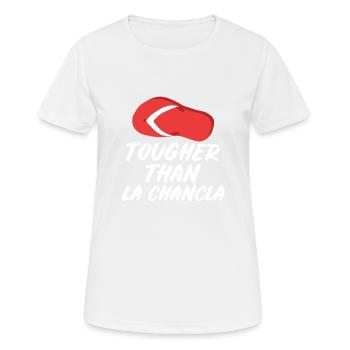 Harder than La Chancla Spanish Mexican la - Women's Breathable T-Shirt - white - Front - AI Model Female 172 dark (172cm)