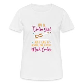 Je suis un - T-shirt respirant Femme - blanc - Devant - AI Model Female 172 dark (172cm)
